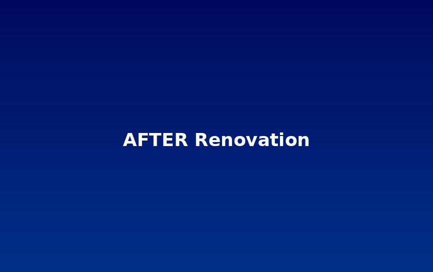 After renovation